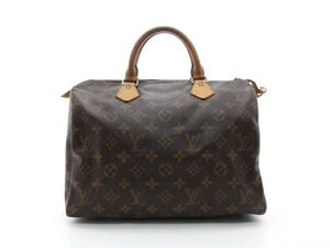 Louis Vuitton Monogram Handbag Speedy Brown